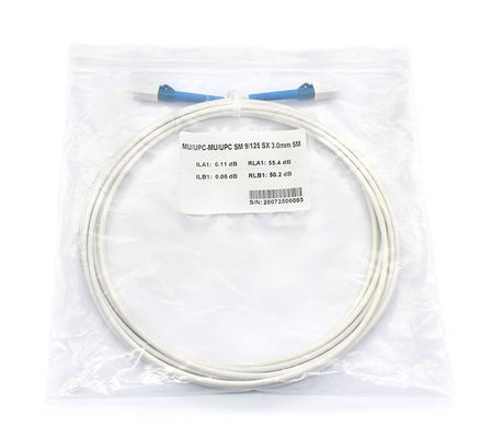 মাল্টিমোড মোড টাইপ এবং হোয়াইট ক্যাবল সহ কাস্টমাইজড রঙ ফাইবার অপটিক ক্যাবল প্যাচকর্ড