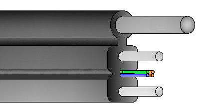 LSZH GJYX F CH অপটিক্যাল ক্যাবল 0.5-0.8 মিমি বেধ