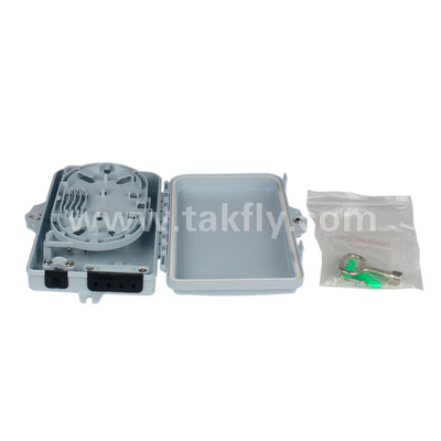 FTKS-1805-04A 4 পোর্ট ফাইবার টার্মিনেশন বক্স, FTTx ফাইবার ক্যাবল টার্মিনেশন বক্স হালকা ওজন