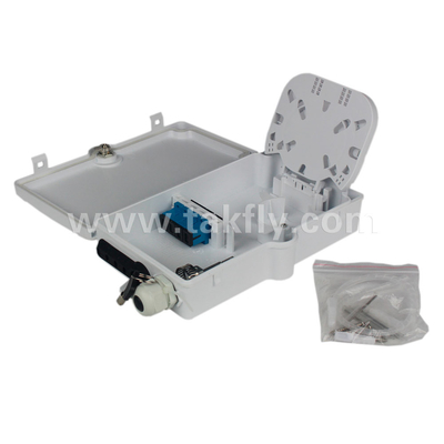 FTKS-1805-04B 4 পোর্ট ফাইবার টার্মিনেশন বক্স, FTTx ফাইবার অপটিক ডিস্ট্রিবিউশন বক্স IP65