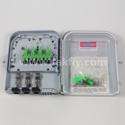 FTKS-1805-08F 8 পোর্ট ফাইবার টার্মিনেশন বক্স, FTTx ফাইবার অপটিক ক্যাবল জংশন বক্স