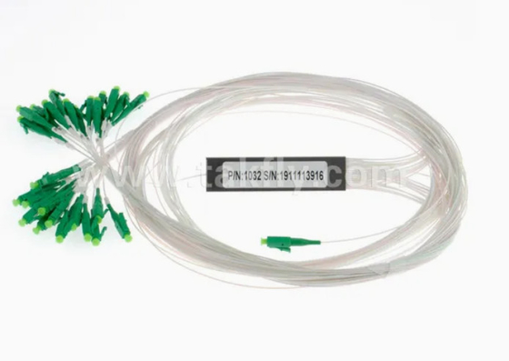 G657A1 ফাইবার টাইপ প্রাক সংযোগকারী LC 1X8 900um মিনি স্টিল টিউব ফাইবার অপটিক পিএলসি স্প্লিটার PDL≤0.4dB