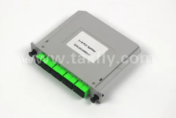 1*8 সিঙ্গল মোড G657A1 ফাইবার ক্যাসেট টাইপ LGX পিএলসি স্প্লিটার সঙ্গে Sc/APC সংযোগকারী উচ্চ নির্ভরযোগ্যতা এবং স্থিতিশীলতা