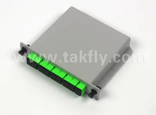 1*8 সিঙ্গল মোড G657A1 ফাইবার ক্যাসেট টাইপ LGX পিএলসি স্প্লিটার সঙ্গে Sc/APC সংযোগকারী উচ্চ নির্ভরযোগ্যতা এবং স্থিতিশীলতা