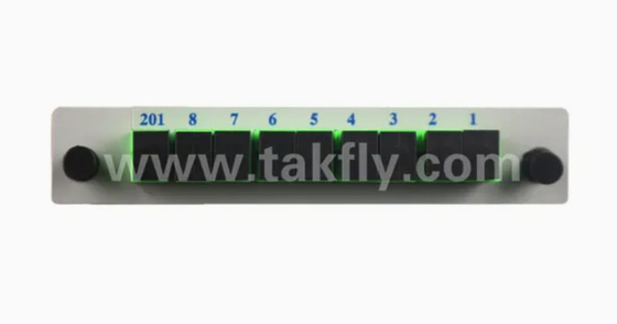 1*8 সিঙ্গল মোড G657A1 ফাইবার ক্যাসেট টাইপ LGX পিএলসি স্প্লিটার সঙ্গে Sc/APC সংযোগকারী উচ্চ নির্ভরযোগ্যতা এবং স্থিতিশীলতা