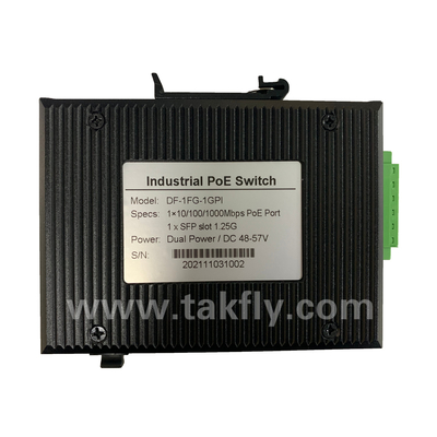 ১টি এসএফপি পোর্ট এবং ডিআইএন-রেল মাউন্টিং সহ শিল্প গ্রেড গিগাবিট POE সুইচ
