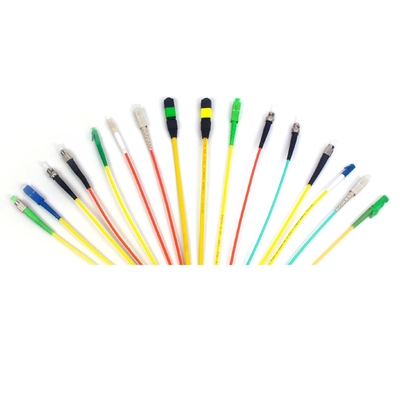 FC-APC ফাইবার অপটিক প্যাচ কর্ড ৯/১২৫um সিঙ্গেল-মোড ১০০০N টেনসাইল