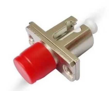 এফসি-এলসি একক কোর ধাতব ফ্ল্যাঞ্জ অ্যাডাপ্টার একক মোড, মাল্টিমোড ফ্ল্যাঞ্জ টেলিযোগাযোগের জন্য ফাইবার অপটিক অ্যাডাপ্টার