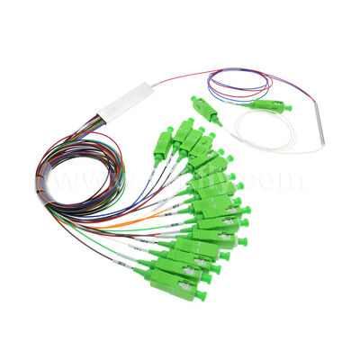 জলরোধী 1x4 মিনি ফাইবারহাব ক্লোজার ITU-T SM G657A2 2.0 মিমি কেবল ফাইবার অপটিক পিএলসি স্প্লিটার IP68