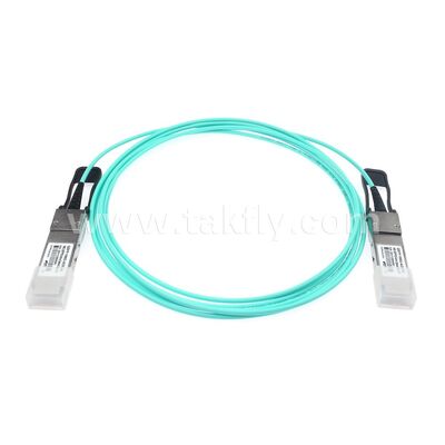 ডেটা সেন্টার FTTH FTTX-এর জন্য AOC সক্রিয় অপটিক্যাল কেবল ফাইবার 100Gbps QSFP28 থেকে QSFP28