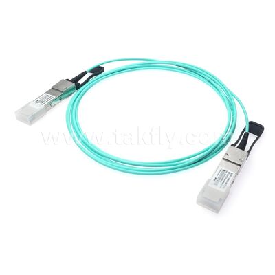 ডেটা সেন্টার FTTH FTTX-এর জন্য AOC সক্রিয় অপটিক্যাল কেবল ফাইবার 100Gbps QSFP28 থেকে QSFP28