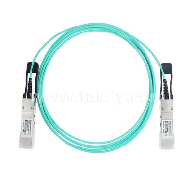 ডেটা সেন্টার FTTH FTTX-এর জন্য AOC সক্রিয় অপটিক্যাল কেবল ফাইবার 100Gbps QSFP28 থেকে QSFP28