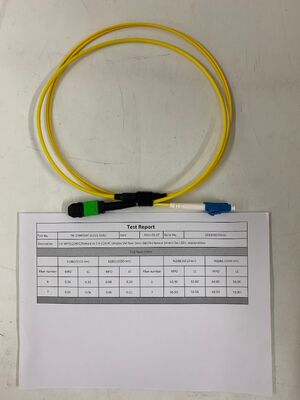 প্রিসিশন এমপিও এমটিপি থেকে এলসি ব্রেকআউট প্যাচ কর্ড সহ 2-ফাইবার এবং নমনীয় সংযোগের জন্য ঐচ্ছিক এপিসি / ইউপিসি সংযোগকারী