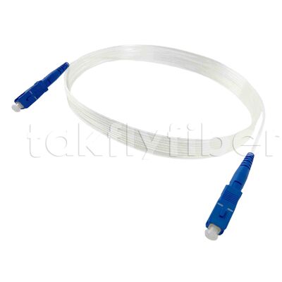 FTTH এবং FTTR-এর জন্য CPR Eca সার্টিফাইড SC SM G657A 2.0*3.0mm অদৃশ্য ফাইবার অপটিক প্যাচকর্ড
