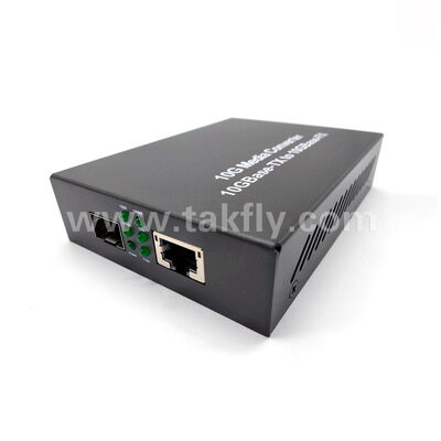 FTTH ডেটা সেন্টার টেলিকমের জন্য মিডিয়া কনভার্টার 10g SFP+ এবং RJ45 পোর্ট ফাইবার অপটিক