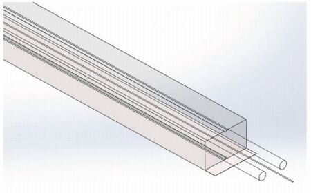 Flat Self-adhesive Transparent FTTH Drop GJXFH SM G657A2 or SM G657AB3