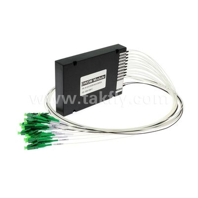 DWDM 8+1 চ্যানেল MUX+DEMUX ABS মডিউল ফাইবার অপটিক ডেটা সেন্টার টেলিকম 5G এর জন্য
