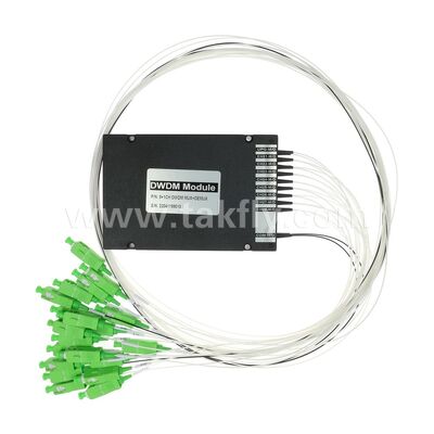 DWDM 8+1 চ্যানেল MUX+DEMUX ABS মডিউল ফাইবার অপটিক ডেটা সেন্টার টেলিকম 5G এর জন্য