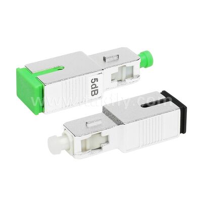 OEM ফাইবার অপটিক্যাল অ্যাটেনুয়েটর ফিক্সড LC/SC/ST/FC SM/MM UPC/APC মেল/ফিমেল ডেটা সেন্টার FTTX এর জন্য