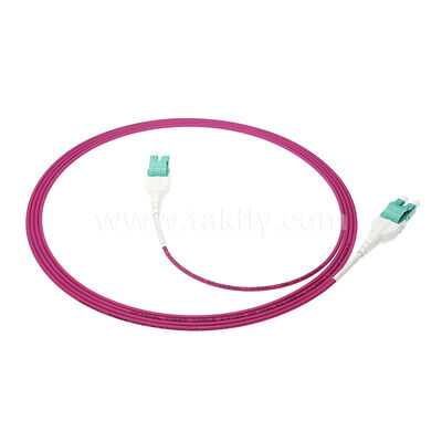 উচ্চ-ঘনত্বের তারের জন্য স্পেস-সেভিং LC-LC Uniboot প্যাচ কর্ড