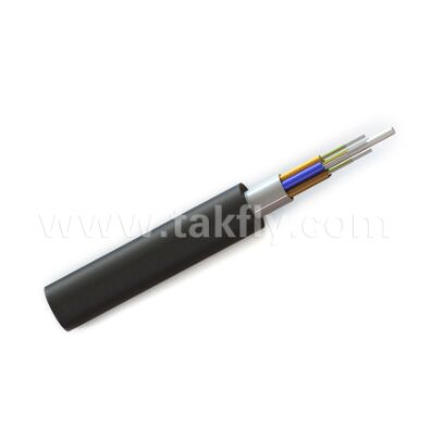 GYTS-48X 48 Core Outdoor Fiber Optic Cable, Loose Tube Stranded, Steel Central Strength Member, Double-Sided Coated Steel Tape Armored, PE Outer Sheath, Duct/Aerial/Direct Burial