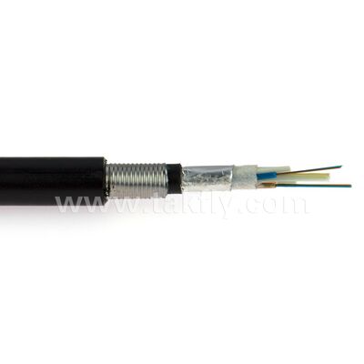 GYTA53 Outdoor Fiber Optic Cable with Water Blocking System LSZH Jacket for Direct Burial