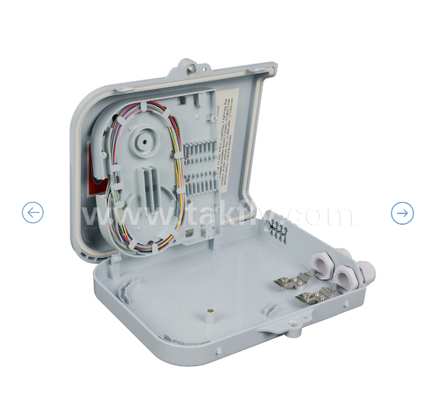 FTKS-1805-8E টার্মিনেশন বক্স 8 PCS SC/UPC SM SX অ্যাডাপ্টার এবং পিগটেল সম্পূর্ণরূপে ইনস্টল করা আছে