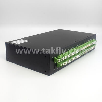 1×128 High Port Count PLC Splitter Rack Mount Patch Panel Ultra High Density FTTX Distribution