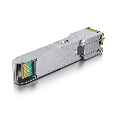 1000BASE-T কপার SFP ট্রান্সসিভার 1.25Gbps গতি, 100m রেঞ্জ এবং কম EMI সহ