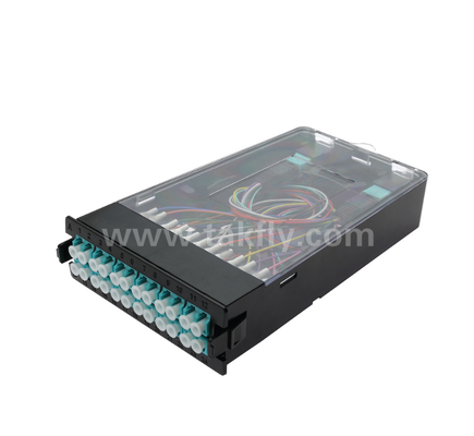 প্রাক-সমাপ্ত ক্যাসেট মডিউল TK-HRM-04, 12C/24C, ডুয়াল-মোডঃ এলসি পিগটেল ফিউশন বা এমপিও-এলসি ক্যাসেট ম্যানেজমেন্ট, প্লাগ-এন্ড-প্লে ডেটা সেন্টার ক্যাবলিংয়ের জন্য