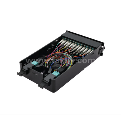 প্রাক-সমাপ্ত ক্যাসেট মডিউল TK-HRM-04, 12C/24C, ডুয়াল-মোডঃ এলসি পিগটেল ফিউশন বা এমপিও-এলসি ক্যাসেট ম্যানেজমেন্ট, প্লাগ-এন্ড-প্লে ডেটা সেন্টার ক্যাবলিংয়ের জন্য