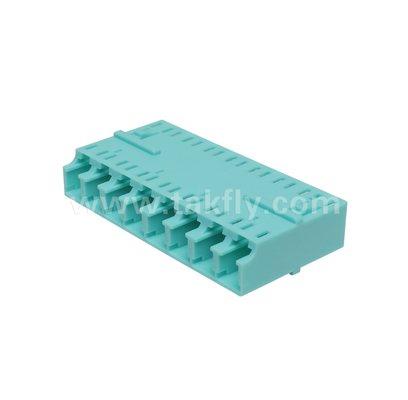 LC 8-ওয়ে অ্যাডাপ্টার - 8-in-1 LC ডুপ্লেক্স, উচ্চ-ঘনত্ব ফাইবার অ্যাডাপ্টার, কম সন্নিবেশ লস, ডেটা সেন্টার এবং FTTx উচ্চ-ঘনত্ব প্যাচিংয়ের জন্য