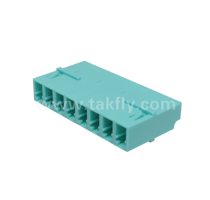 LC 8-ওয়ে অ্যাডাপ্টার - 8-in-1 LC ডুপ্লেক্স, উচ্চ-ঘনত্ব ফাইবার অ্যাডাপ্টার, কম সন্নিবেশ লস, ডেটা সেন্টার এবং FTTx উচ্চ-ঘনত্ব প্যাচিংয়ের জন্য