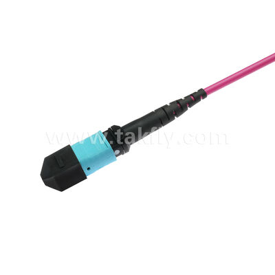 MPO MTP Patchcord Multimode OM4 Trunk Cable 12F Fiber Optic for Data Center AI Telecom Cabling