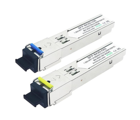 1.25Gbps SFP দ্বি-দিকের ট্রান্সিভার 20KM পৌঁছান Tx1310nm/Rx1550nm TK-B3512-3SCD20