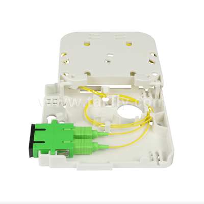 TKS-1806-02W FTTH ফাইবার অপটিক ওয়াল আউটলেট – গ্রাহকের প্রাঙ্গনের জন্য কমপ্যাক্ট ইনডোর টার্মিনেশন বক্স