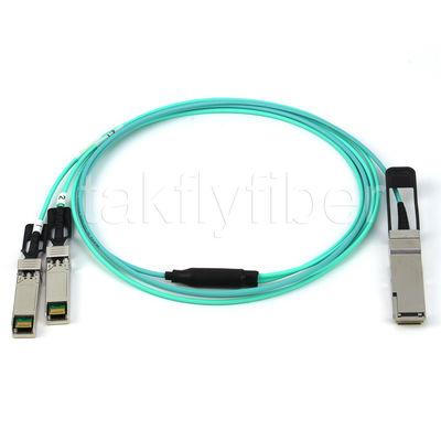 40G QSFP+ থেকে 2*10G SFP+ AOC ক্যাবল