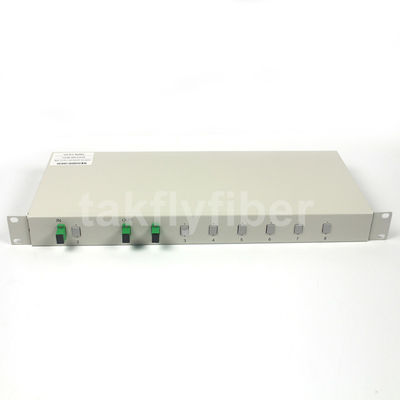 FTTX CATV-এর জন্য GPON 2x32 Rack Mount PLC স্প্লিটার একক মোড G657A SCAPC