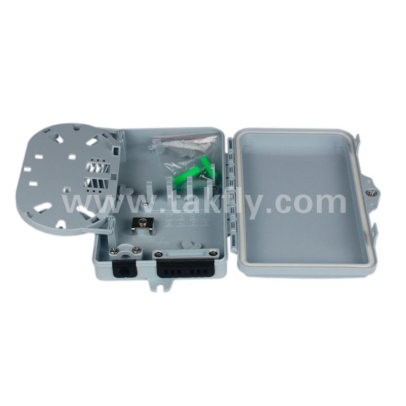 FTKS-1805-06B FTTx 6 পোর্ট ফাইবার টার্মিনেশন বক্স ফাইবার অপটিক ক্যাবলের জন্য স্ট্যান্ডার্ড আকার
