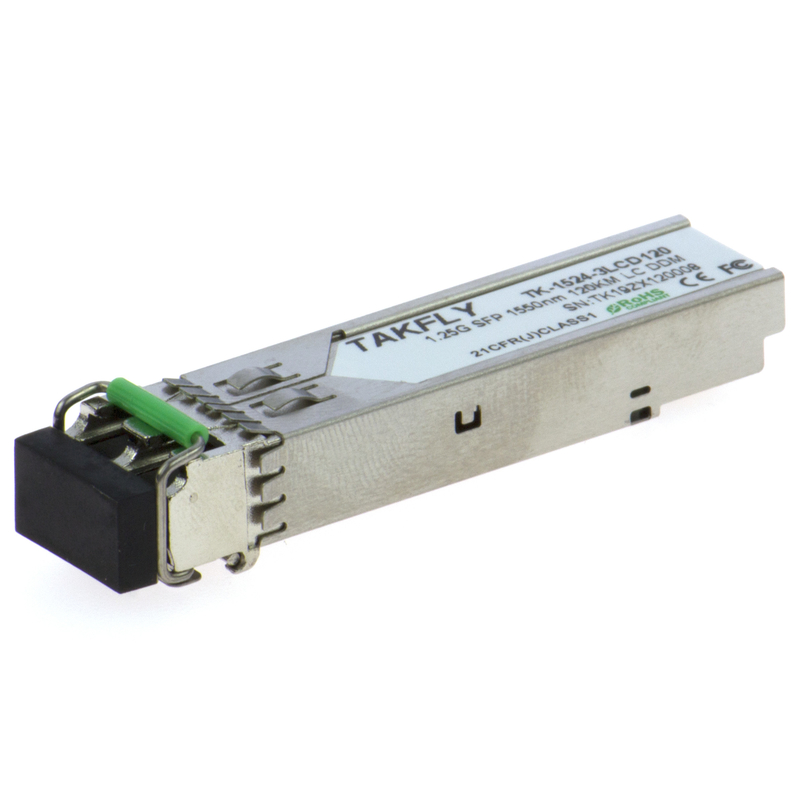 1.25G SFP 1550nm 120KM SMF DDM LC CISCO JUNIPER HUAWEI দীর্ঘ দূরত্ব যোগাযোগের জন্য সামঞ্জস্যপূর্ণ SFP অপটিক্যাল ট্রান্সিভার মডিউল