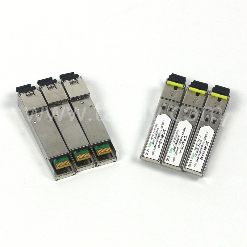 1.25G SFP BIDI অপটিক্যাল ট্রান্সিভার মডিউল Tx1550/Rx1310nm 40KM SMF DDM LC CISCO JUNIPER HUAWEI সামঞ্জস্যপূর্ণ