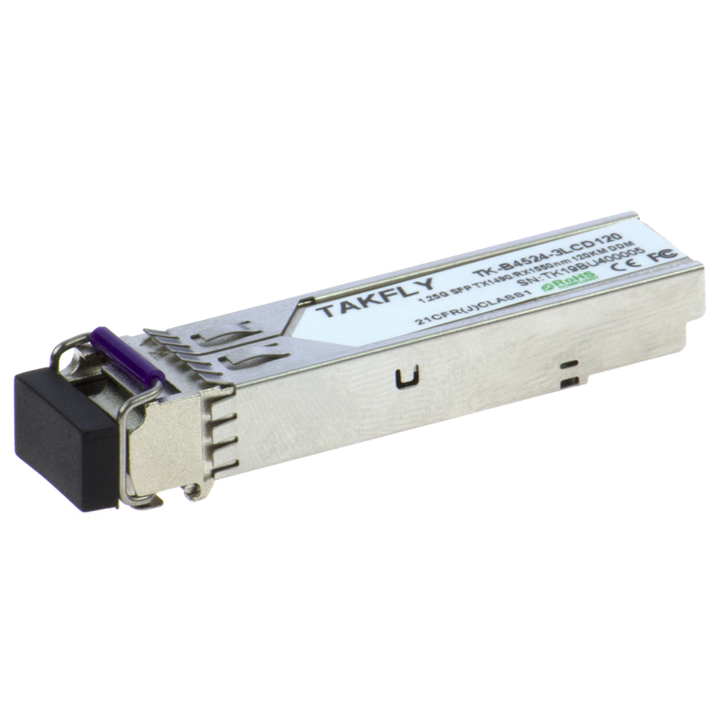 1.২৫জি এসএফপি বিআইডিআই ট্রান্সসিভার Tx1490/Rx1550nm 120KM SMF DDM LC CISCO JUNIPER HUAWEI সামঞ্জস্যপূর্ণ