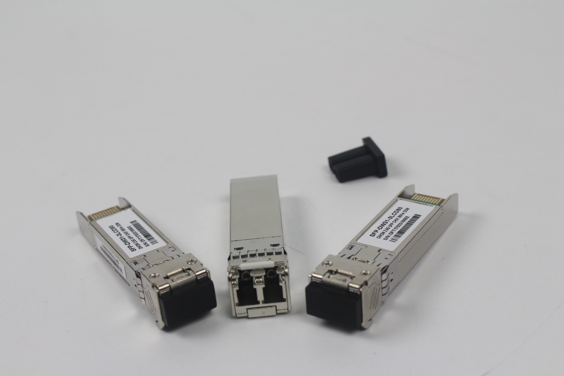10Gbps DWDM 40KM 50GHz SFP ট্রান্সসিভার 2 মিমি ক্যাবল দীর্ঘ দূরত্বের নেটওয়ার্কের জন্য 1310nm তরঙ্গদৈর্ঘ্য