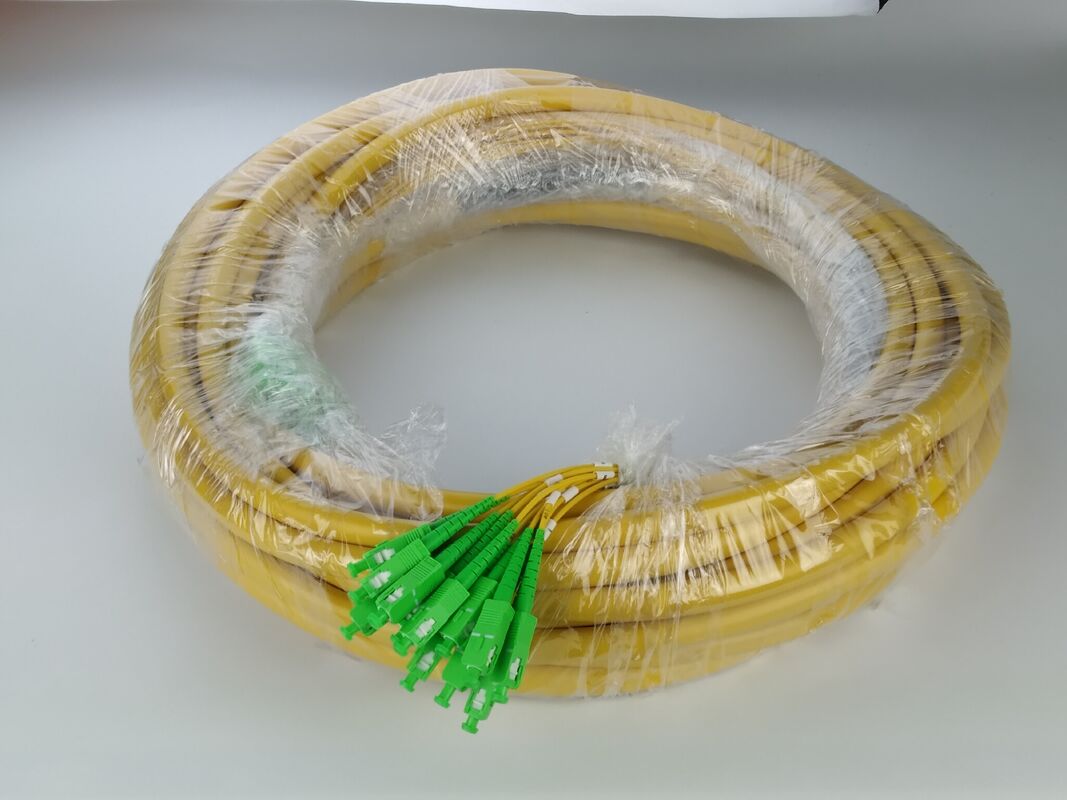 SC-LC 12F প্যাচ কর্ড যার ব্যাস 12.5 মিমি (ফাইবার অপটিক সাব ইউনিট 2.0 মিমি) ক্যাবল