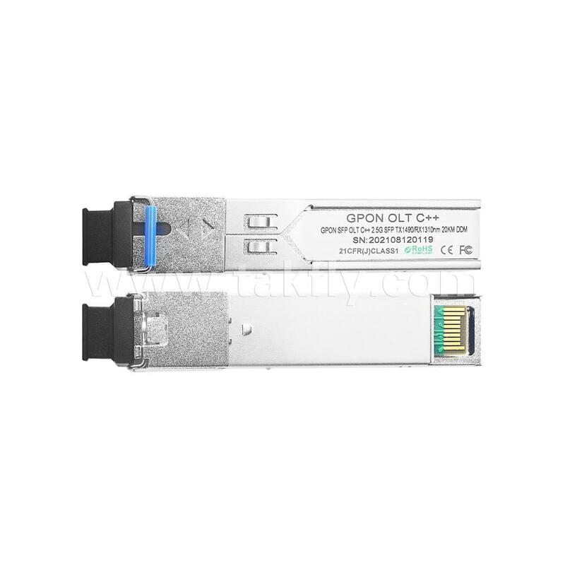 ডেটা সেন্টার FTTH FTTX-এর জন্য SFP অপটিক্যাল ট্রান্সসিভার মডিউল GPON OLT ক্লাস C++