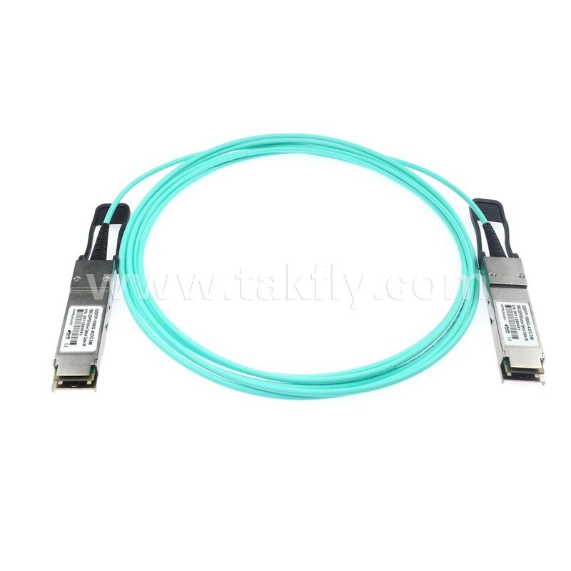 অ্যাক্টিভ অপটিক্যাল ক্যাবলস ফাইবার AOC 100Gbps QSFP28 থেকে QSFP28 ডেটা সেন্টার FTTH FTTX এর জন্য