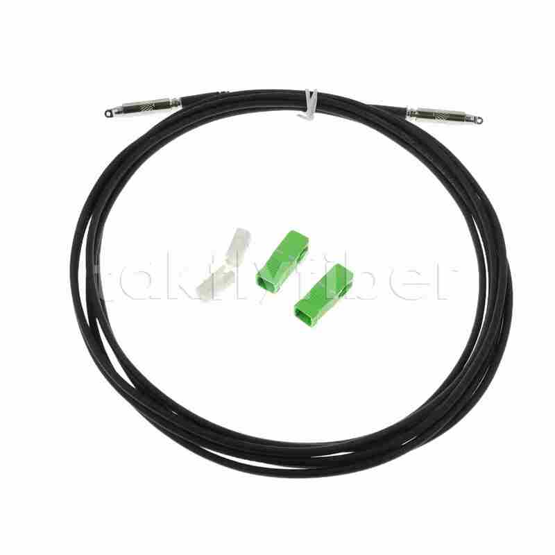 পুশেবল বুলেট ফ্লেক্সিবল MTC-SC FTTH ড্রপ কেবল ৩.০ মিমি ব্যাস এবং লো ইনসারশন লস ≤০.৩ডিবি সহ