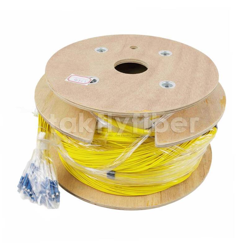 48 কোর G657A OS2 প্রি-টার্মিনেটেড ব্রেকআউট ফাইবার প্যাচ কেবল হাই-ডেনসিটি কানেক্টিভিটির জন্য