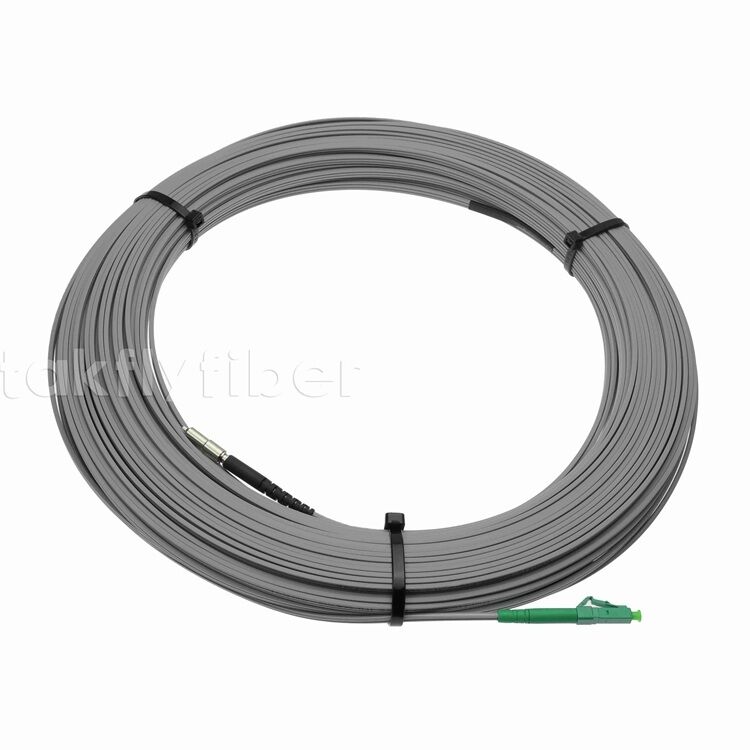 2.0*5.2 মিমি টানযোগ্য গুলি SCAPC থেকে SC/APC FTTH ড্রপ ক্যাবল ফাইবার অপটিক প্যাচকর্ড SM G657A2