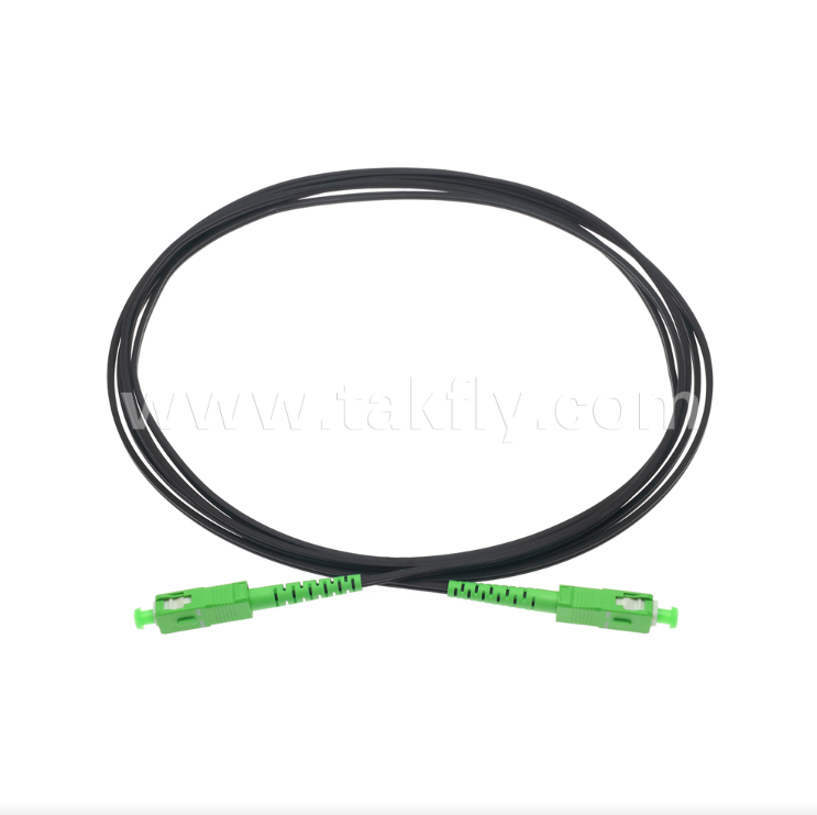 SC/APC থেকে SC/APC FTTH ইনডোর ফ্ল্যাট ড্রপ প্যাচ কর্ড - সিমপ্লেক্স, প্রি-টার্মিনেটেড, দ্রুত ইন-বিল্ডিং স্থাপনার জন্য অ্যান্টি ভাইব্রেশন